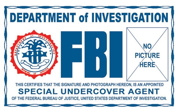 Fake Federal Agent Id